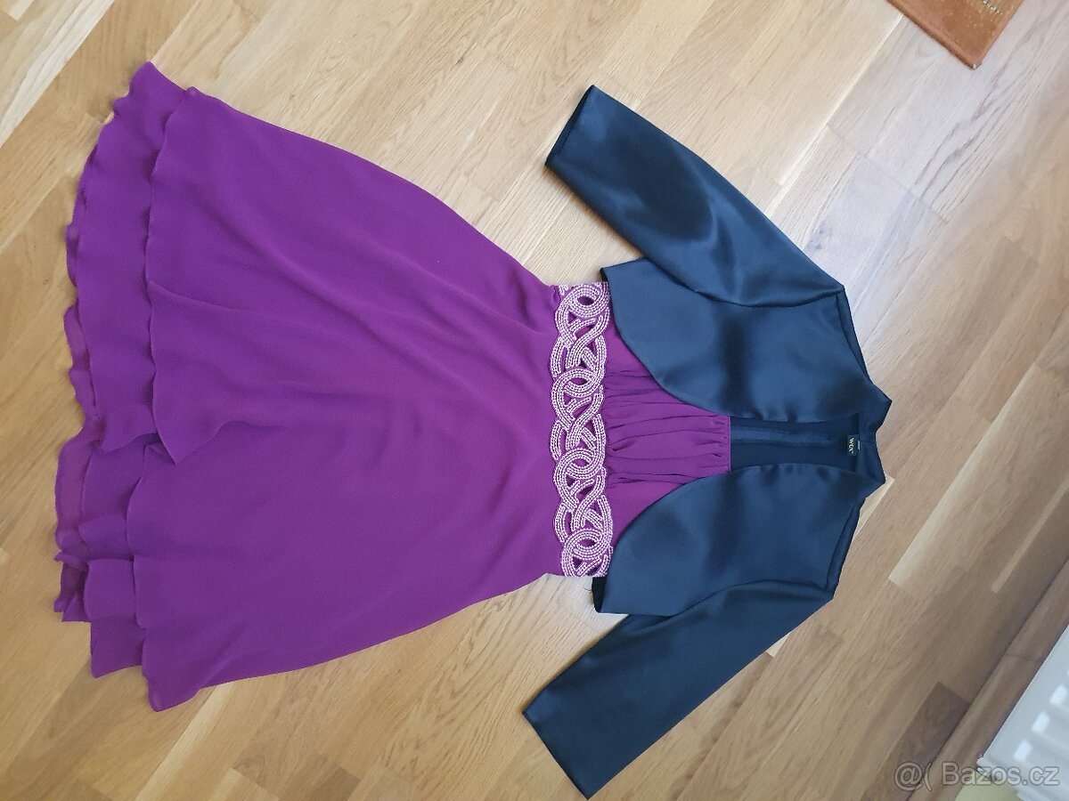 Společenské krátké šaty s bolérkem - 3