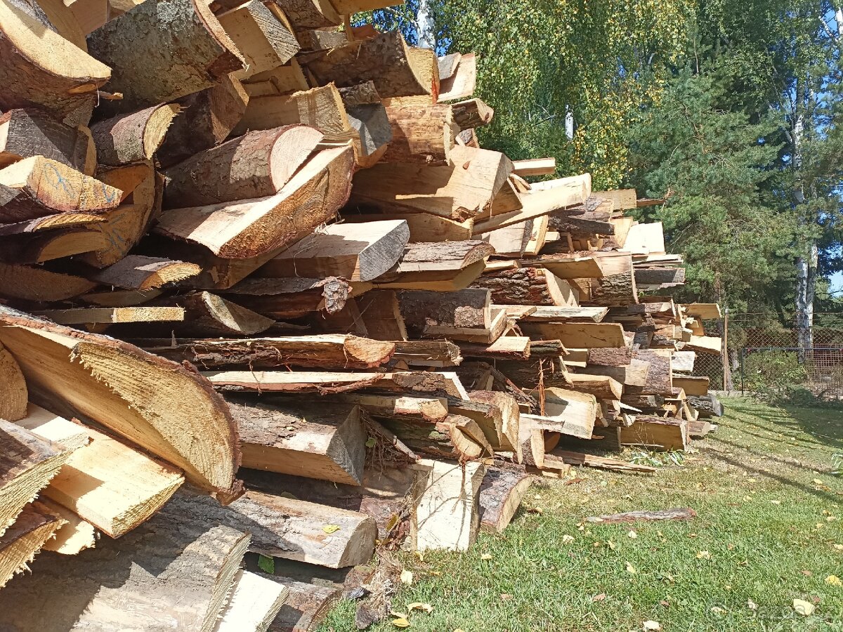 Předštípané palivo, silné oblany, krajiny z pily - 2m délka - 3