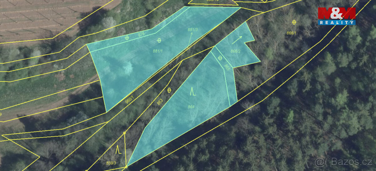 Prodej lesa, 2921 m², Tuchořice - 3