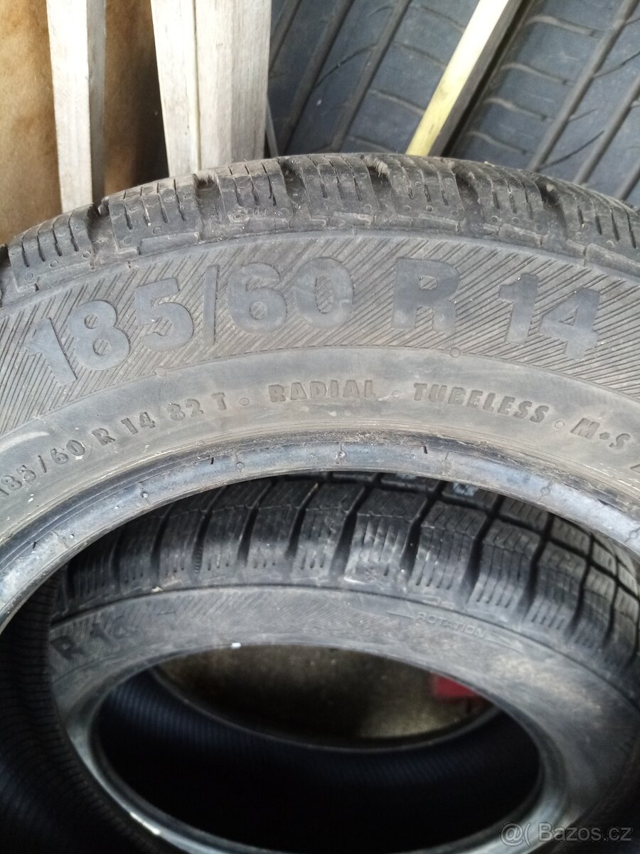 PRODAM=ZIMNI PNEU 185/60R-14 - 3
