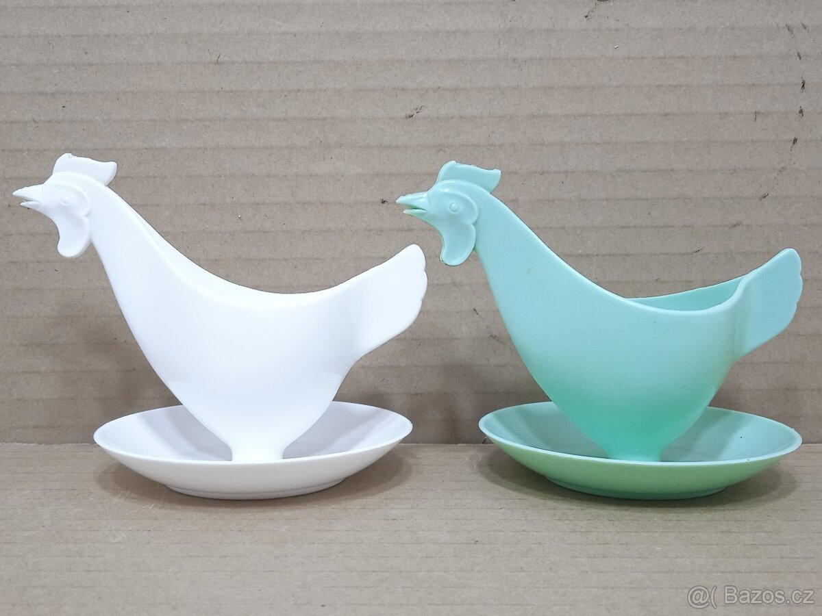 Slepička - 2x Retro stojánek na vajíčka - 3