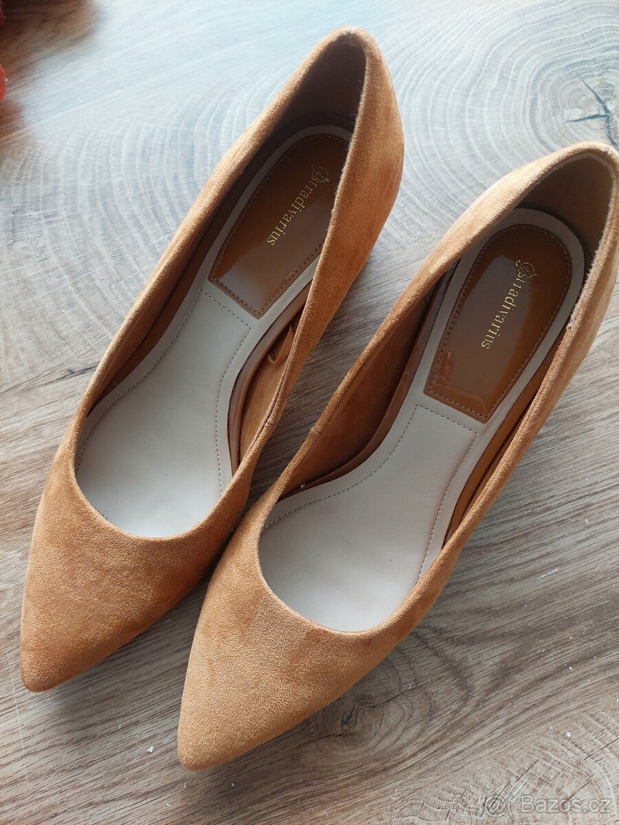 Vel. 38 Stradivarius hnědé lodičky - 3