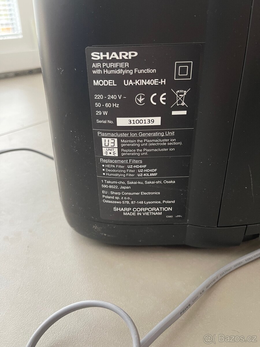 Cisticka/zvlhcovac vzduchu SHARP - 3