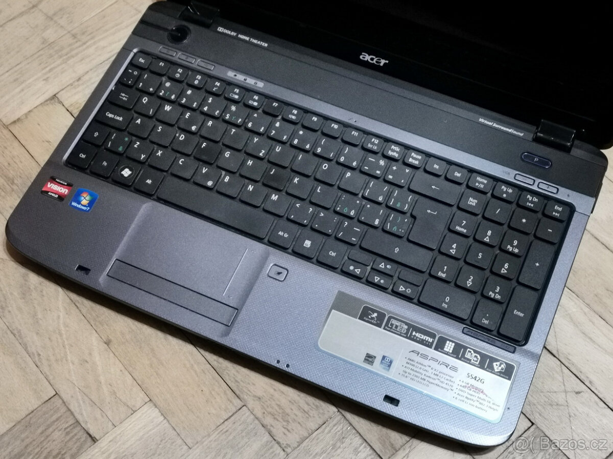 Notebook ACER Aspire 5542G 15,6 - vadný /na díly /pěkné šasí - 3