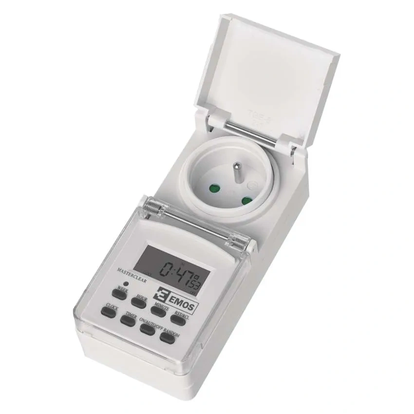 Časovač – digitální spínací zásuvka venkovní IP44 - 3