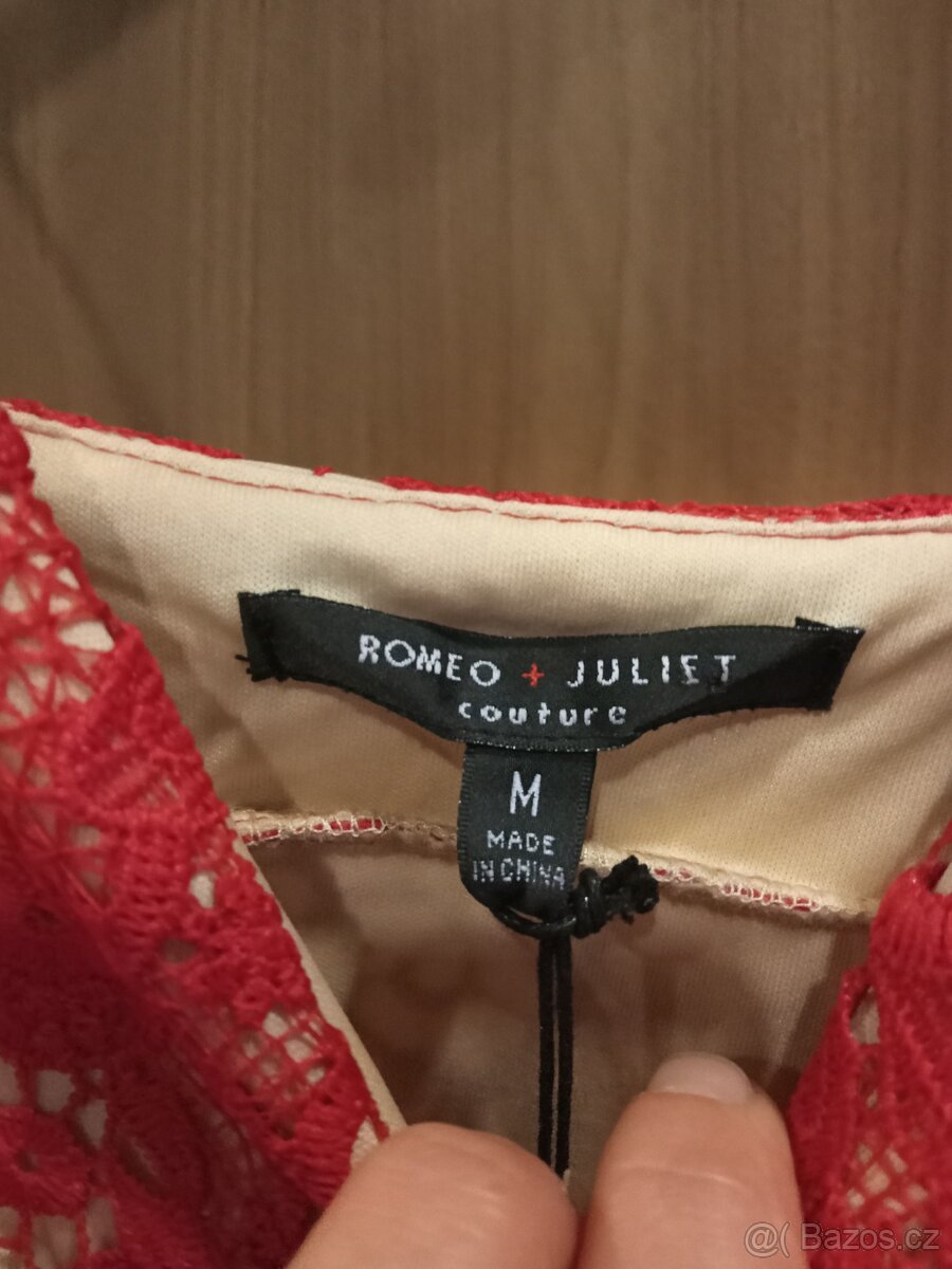 Červené šaty Romeo & Julie ,vel.M - 3