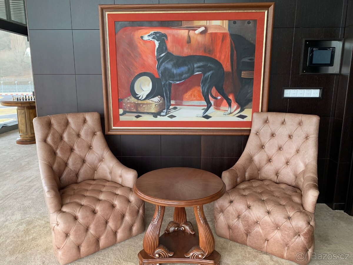 ANGLICKÁ SEDACÍ SOUPRAVA - NOVÁ, BÉŽOVÁ - 3