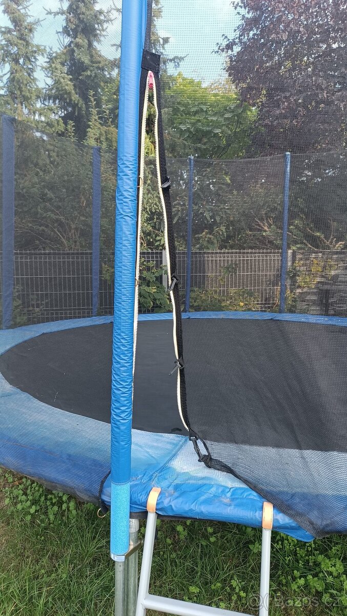 Trampolína 430cm průměr, modrá - 3