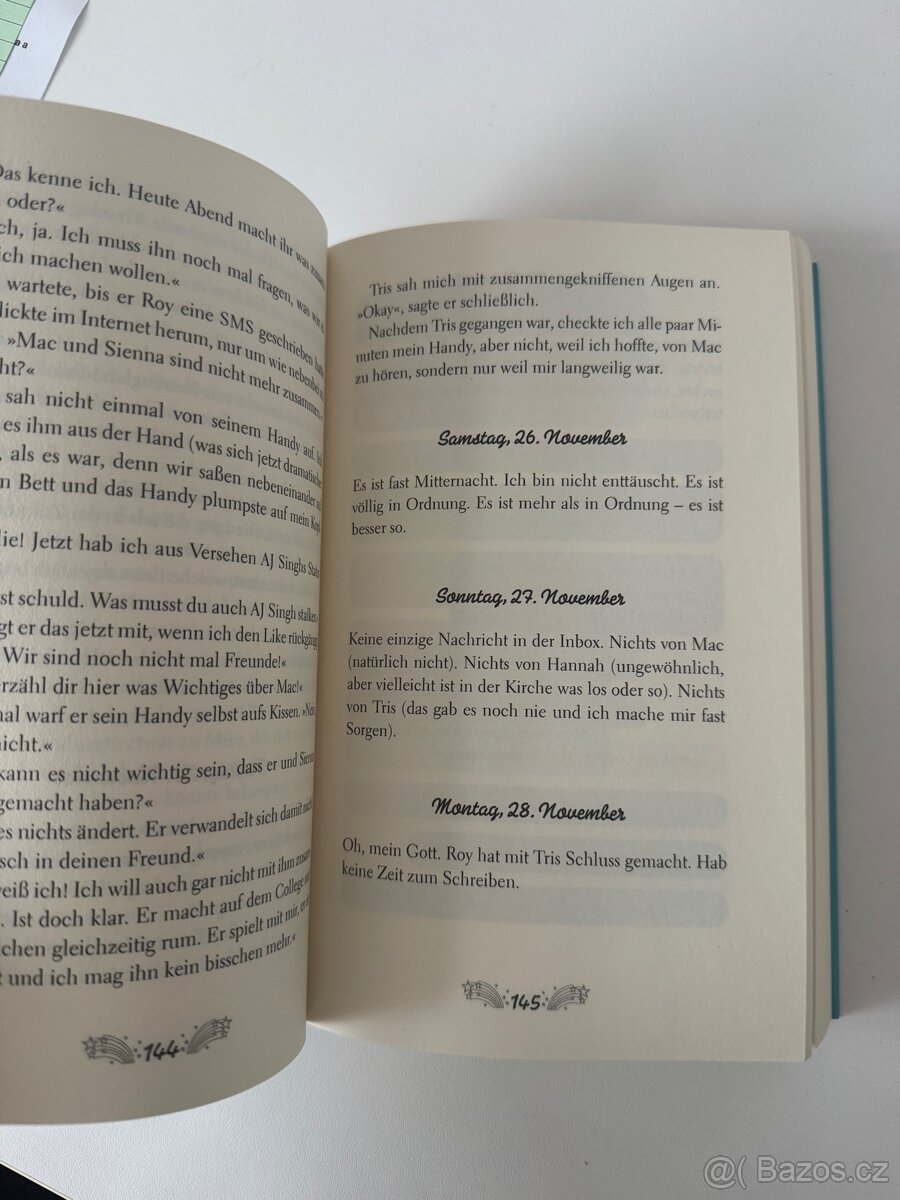 německý román pro mladistvé - Das Tagebuch der Callie Snow - 3