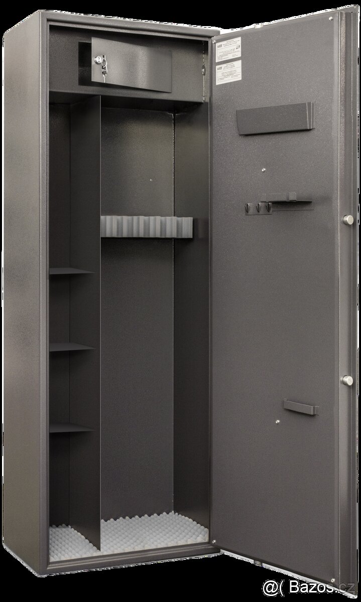 Trezor na 6 zbraní+3 poličky+schránka - 3