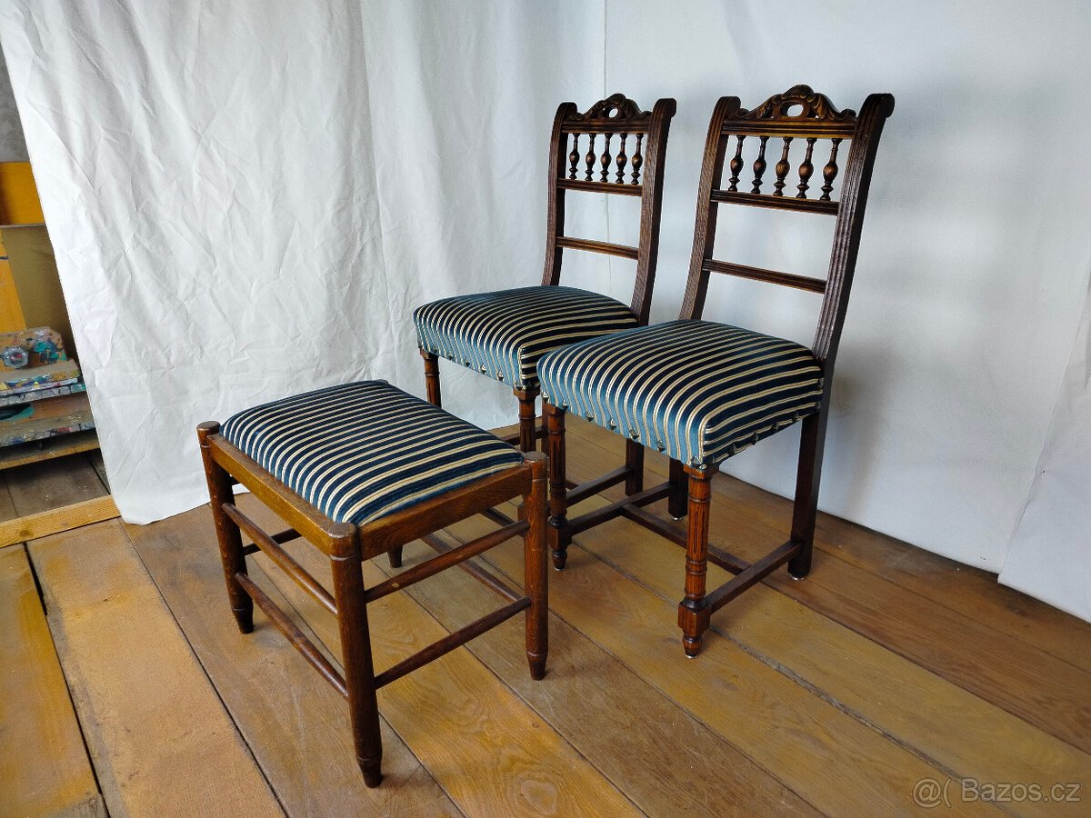 Jídelní židle a podnožka - 3