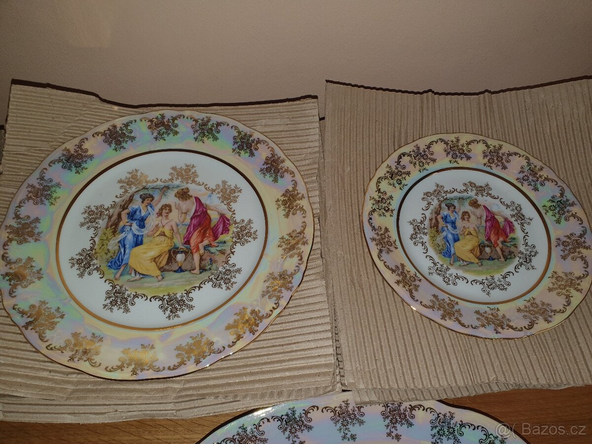 Jídelní servis perleťový listr Tři grácie - 3