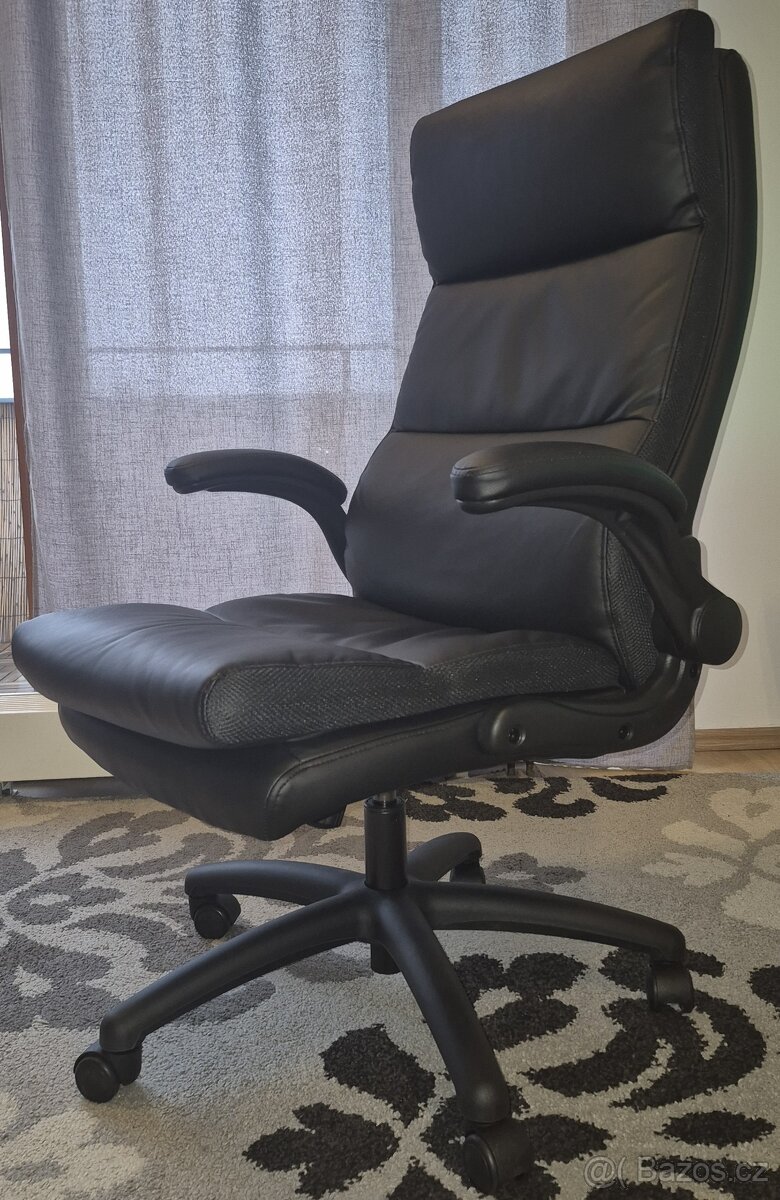 Kancelářská židle, koženka, - 3