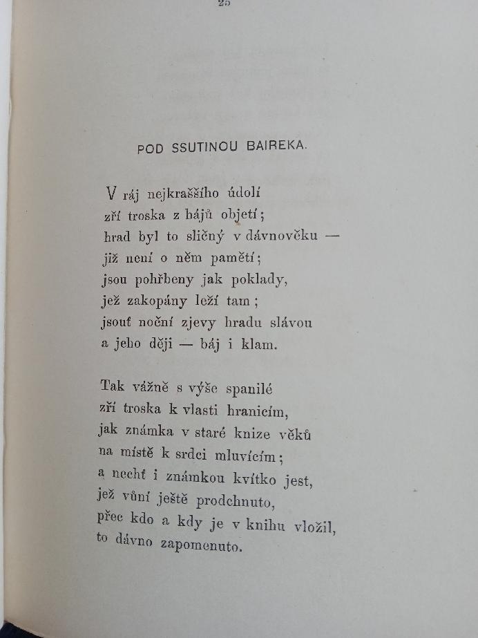 Eliška Krásnohorská BÁSNĚ ZE ŠUMAVY/1875/ - 3