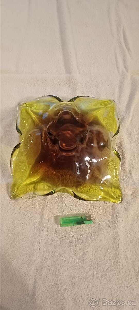 Hutní sklo mísa - 3