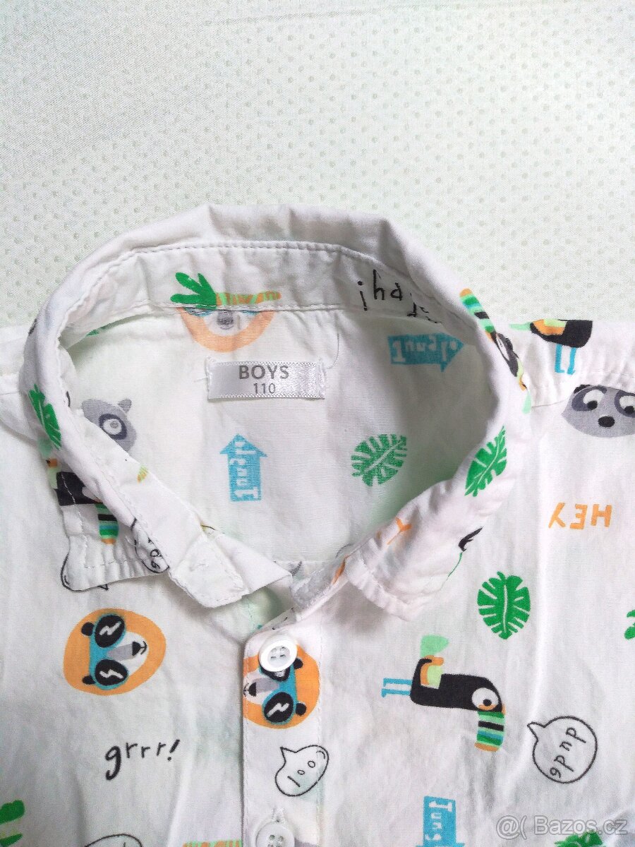 Dětská košile s krátkým rukávem vel. 110 - 3