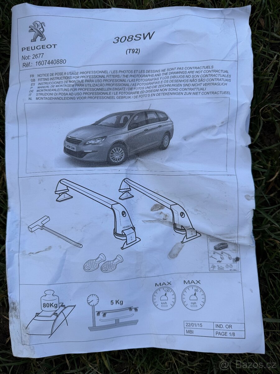 Příčníky Peugeot - 3