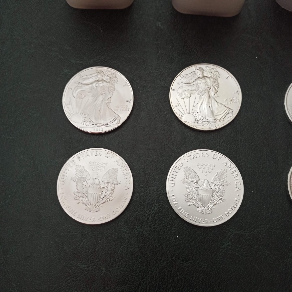 STŘÍBRO a ZLATO American Eagle, Maple, Panda a US Morgan atd - 3