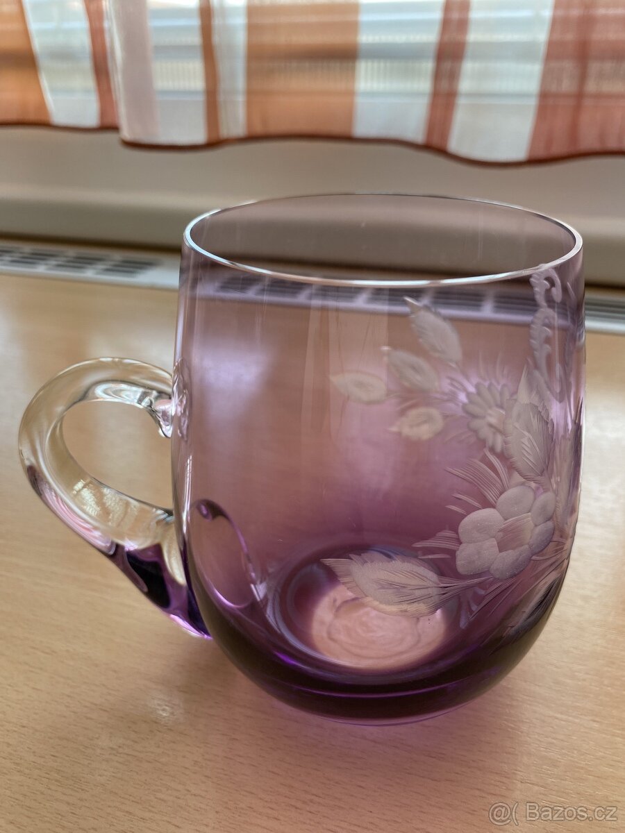 Broušené sklo, hrnek 53 - 3