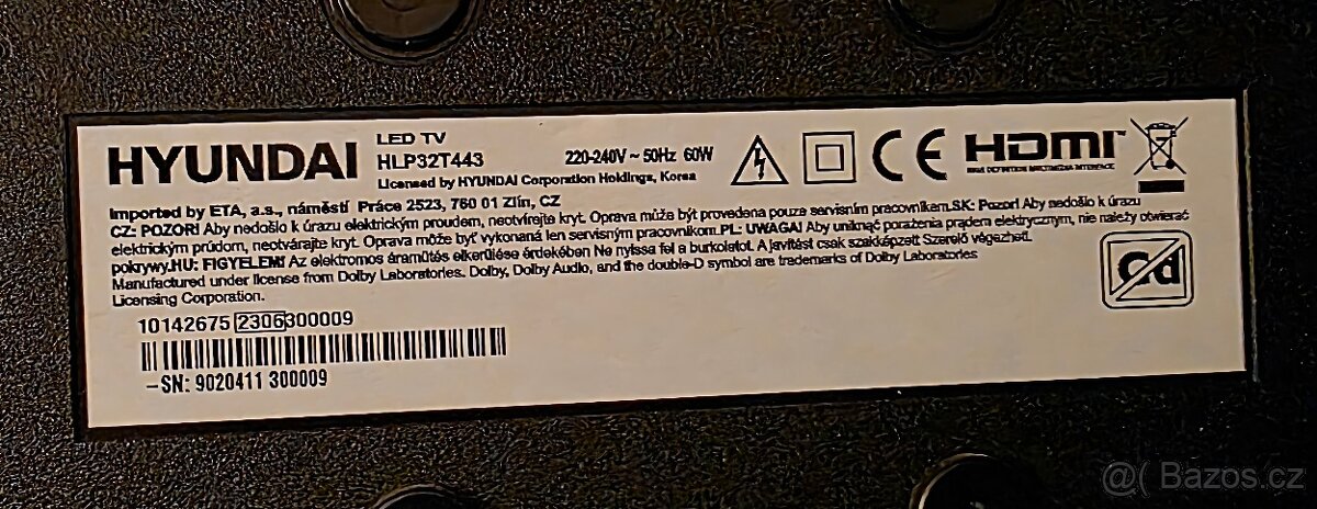 Prodam TV Hundai 80 uhlopricka - 3