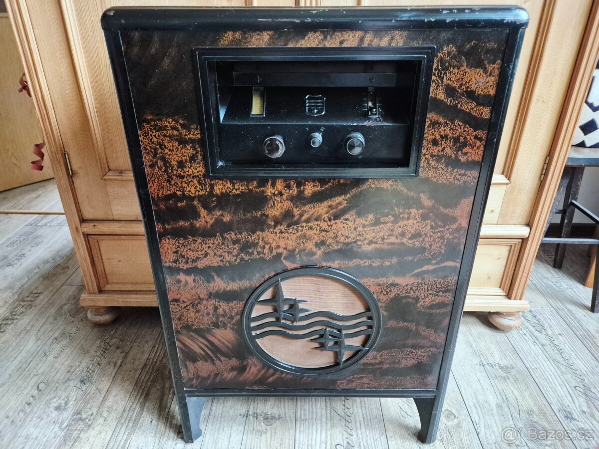 Starožitné rádio Philips 2601, "kamna", 1930-1931 - 3