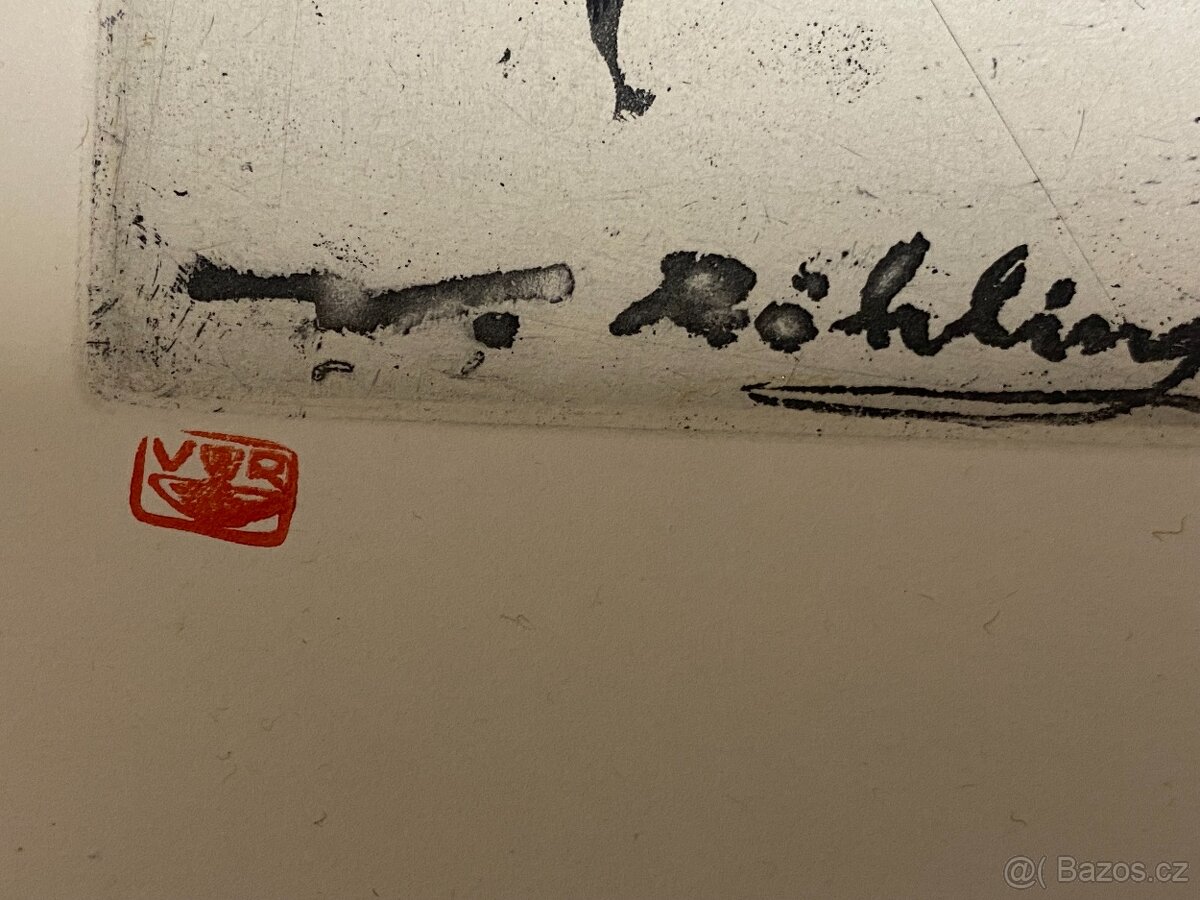 Prodám originál litografii od malíře Röhlinga, - 3