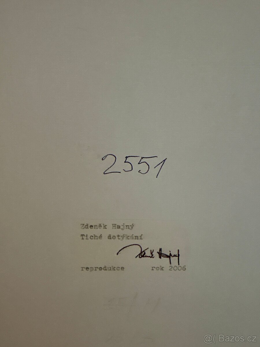 Zdeněk Hajný - Tiché dotýkání REPRODUKCE - 3