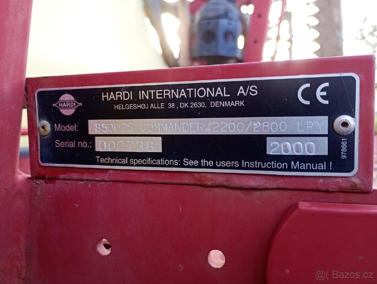 Postřikovač Hardi Commander - 3