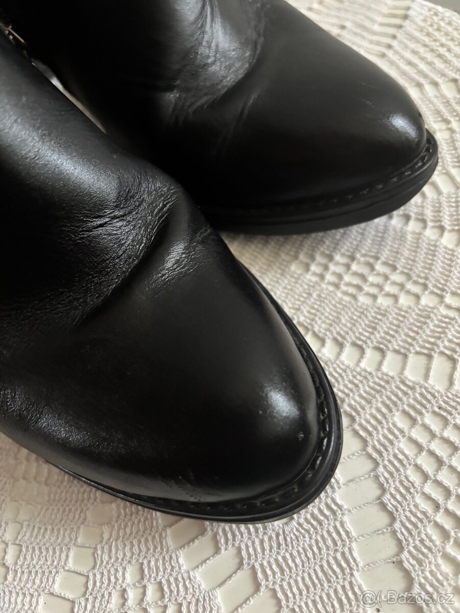 Obuv kotníčková kožená velikost 38, zn.Lavorazione Artigiana - 3