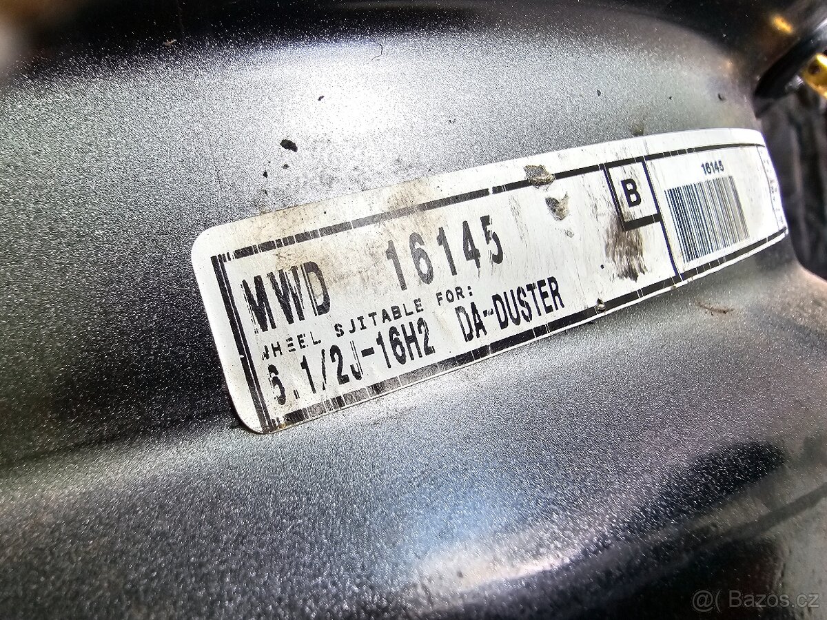 Kola disky Dacia Duster R16 5x114,3 ET50 - 3