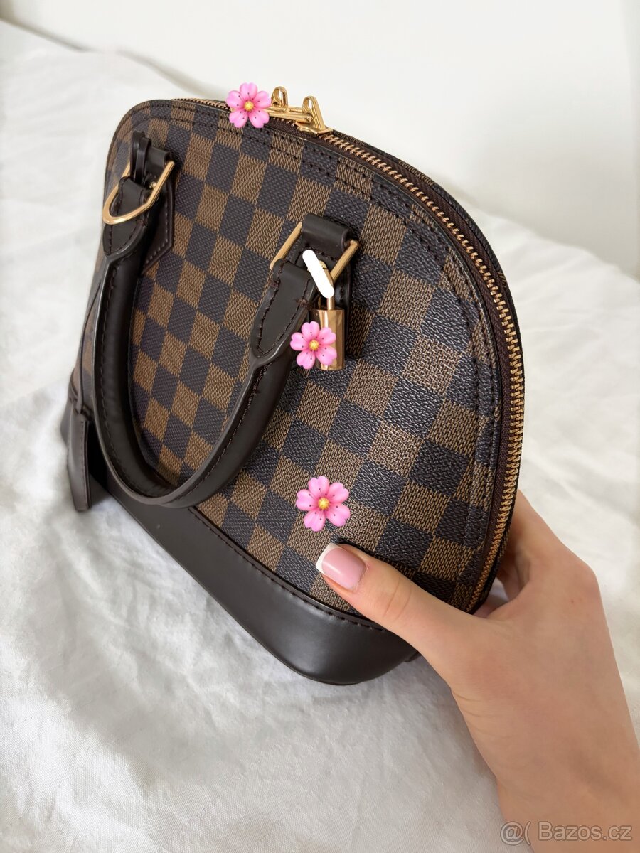 Hnědá kožená kabelka - 3