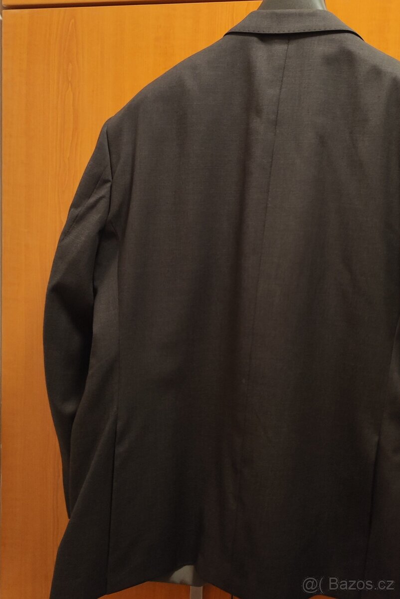 Pánský oblek T. M. Lewin - šedo-černý - 3