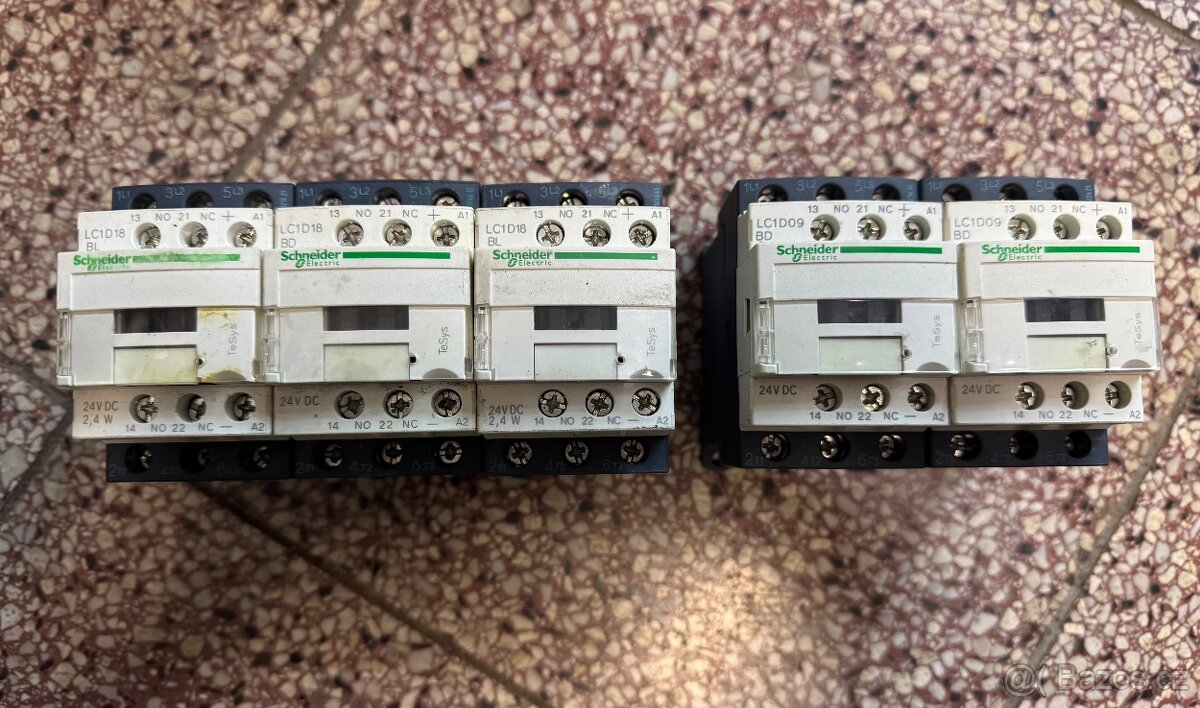 Stykače schneider eletric, proudový chránič eaton 40a - 3