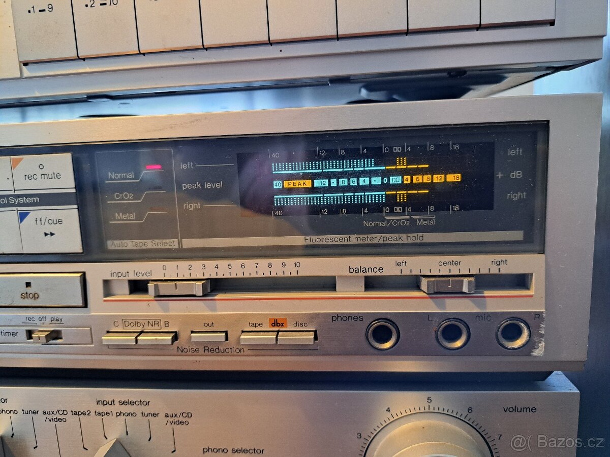Zes. + tape deck Technics - plně funkční i jednotlivě - 3
