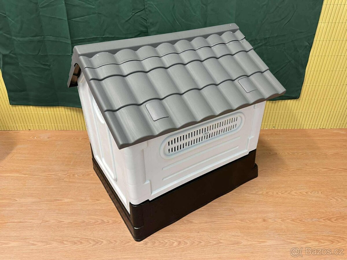 Zateplená plastová bouda pro psa – nová - 3