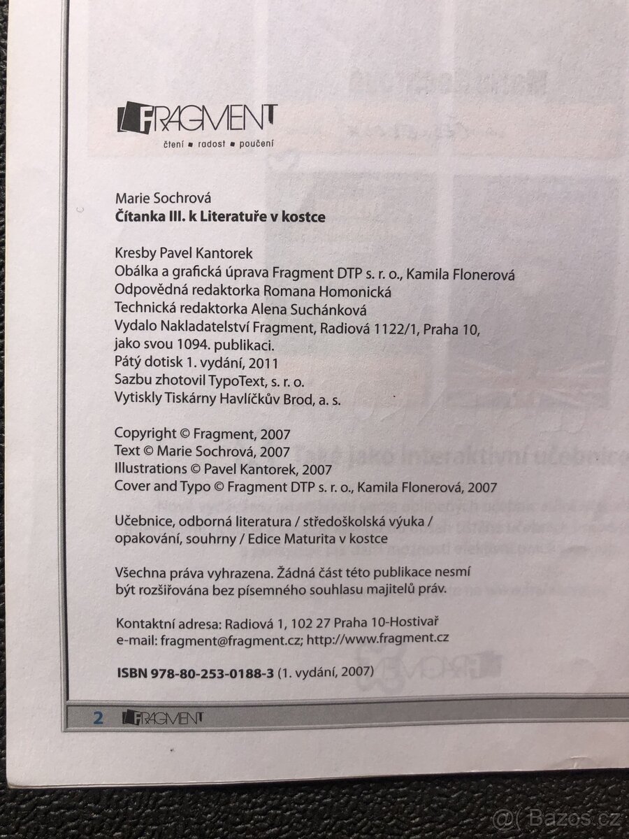 Čítanka III k literatuře v kostce - 3