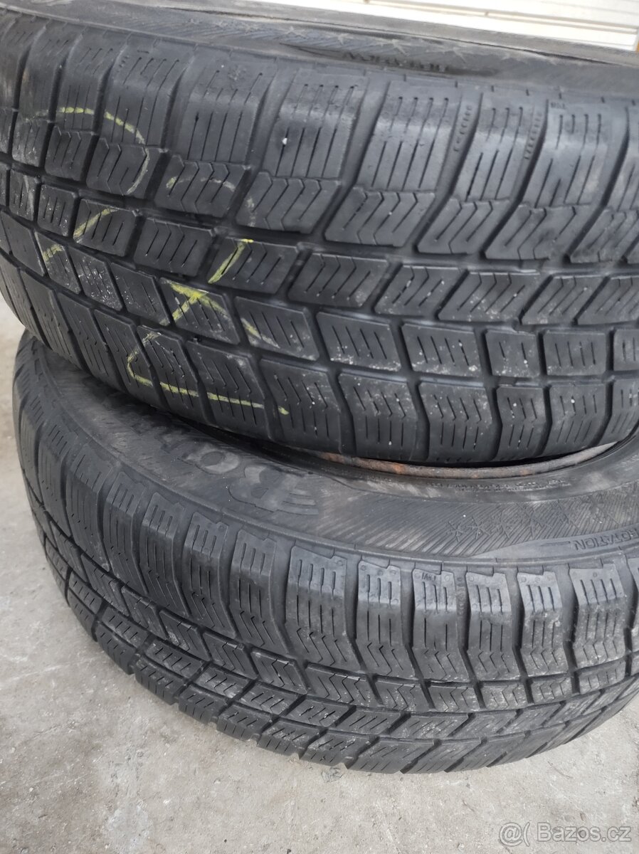 185/60 R14 M+S ZIMNÍ POLARIS + DISKY 5X100 FABIA - 2kusy - 3