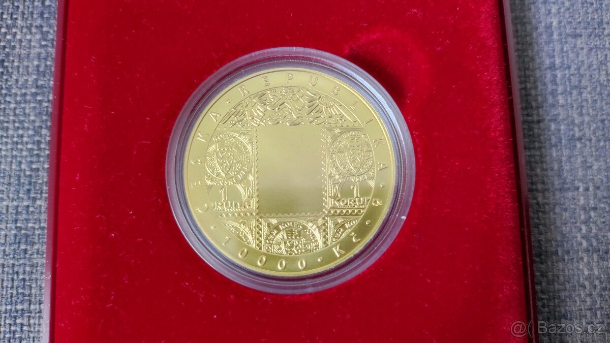 Zlatá 10 000 Kč VZNIK MĚNY, BK (běžná kvalita) - vzácná - 3