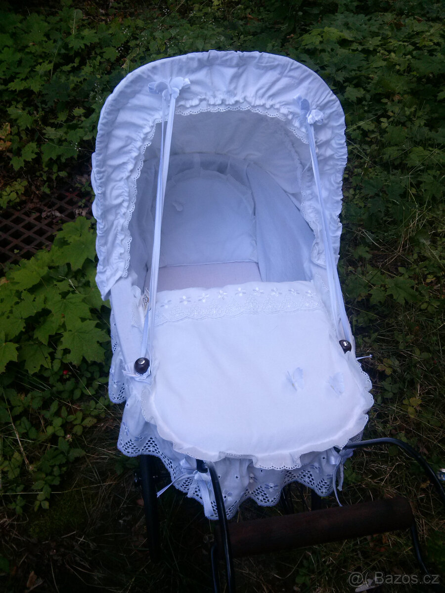 PROUTĚNY KOČAREK S MADEIR. KRAJKOU+ PANENKA ARIES NATAL 33cm - 3