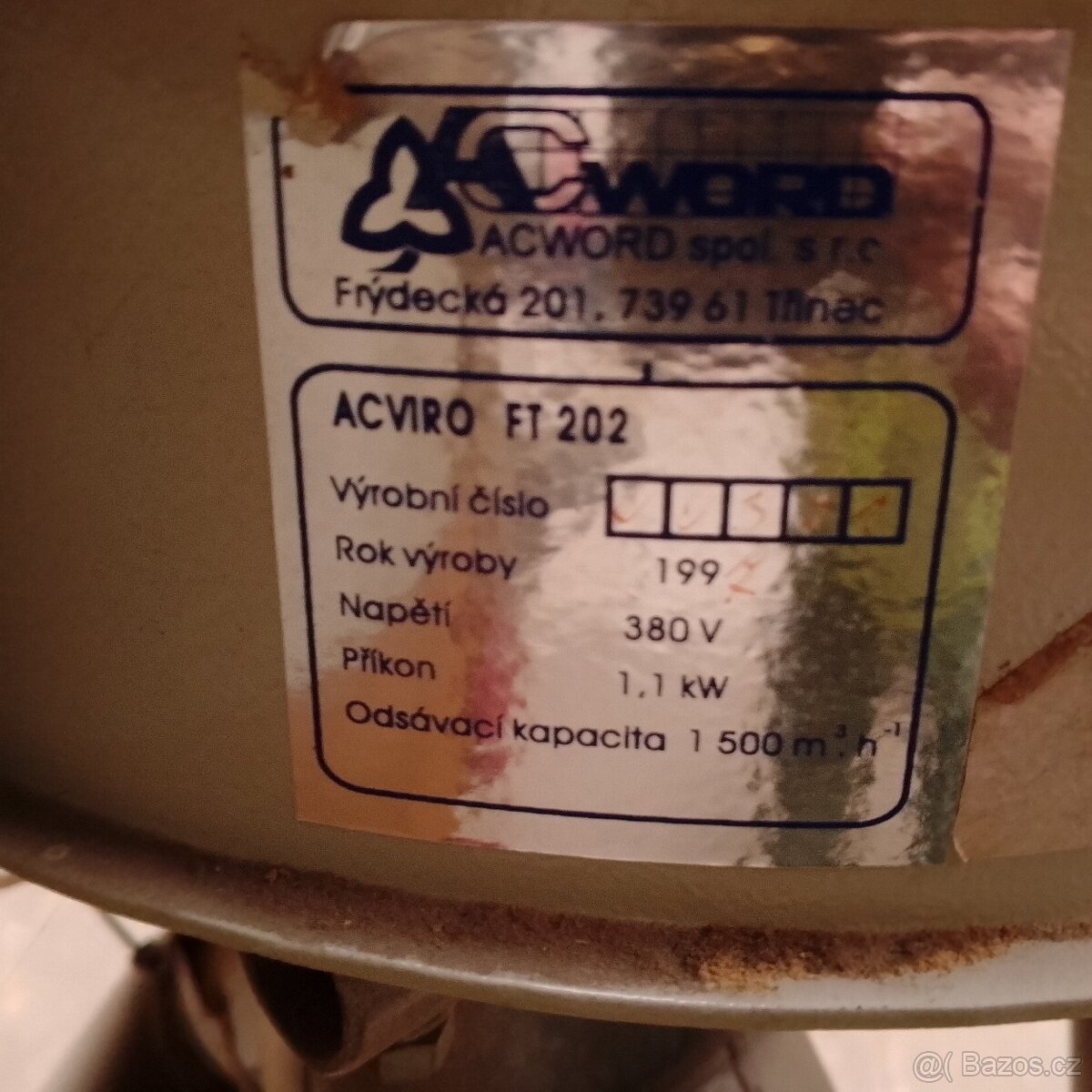 Odsavání prachu a třísek ACWORD ft202 - 3