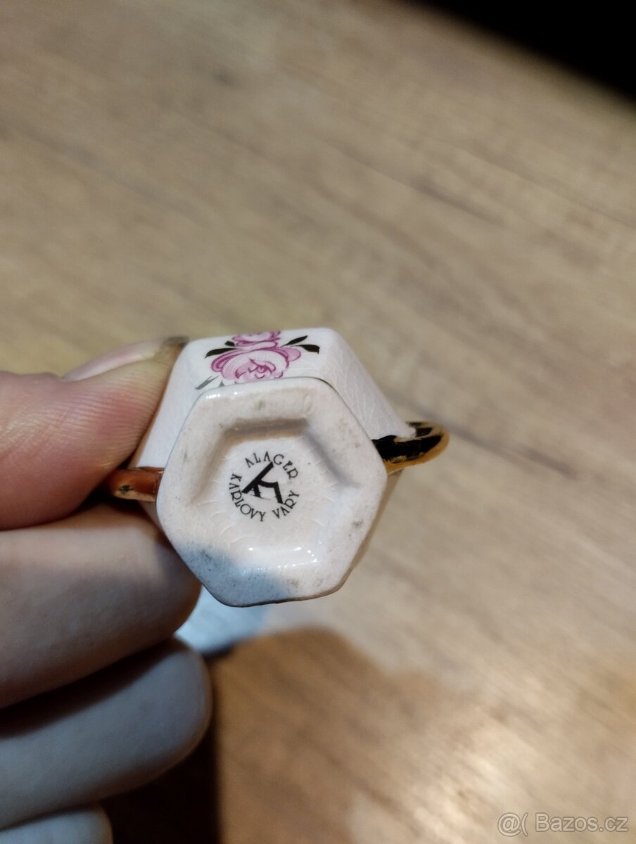 Miniatury růžový porcelán - 3