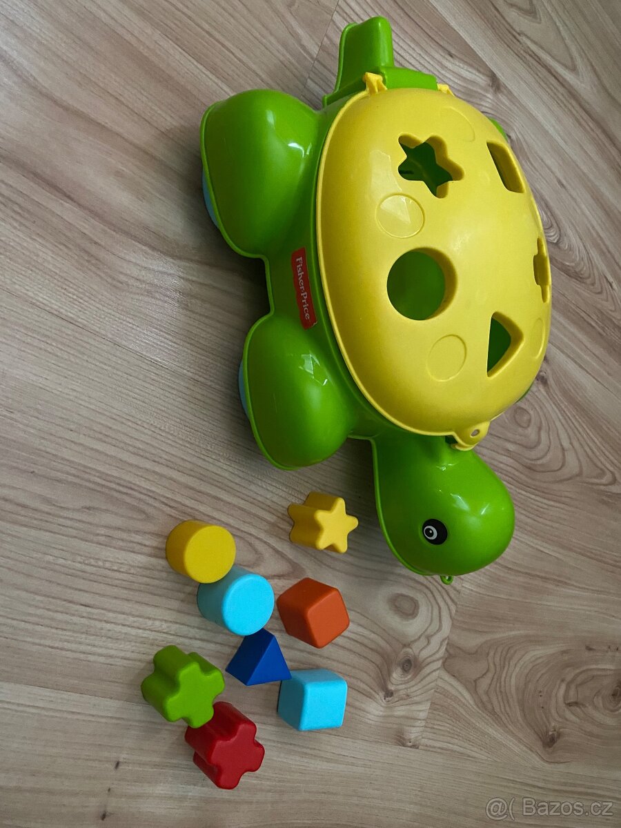 Želva s kostičkami Fisher Price - určování tvarů - 3