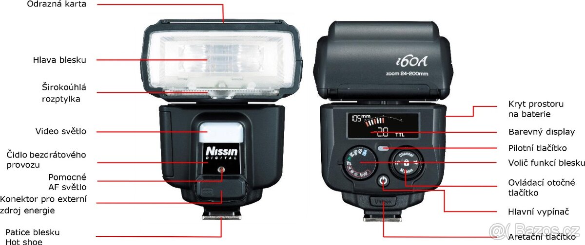 Blesk Nissin i60A pro Fujifilm fuji fujinon - 3