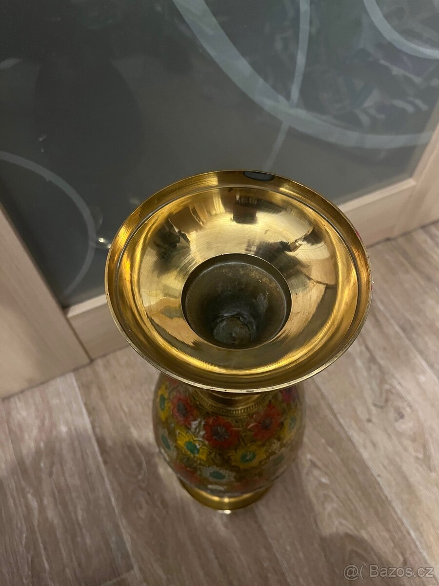 Stará mosazná váza - 3