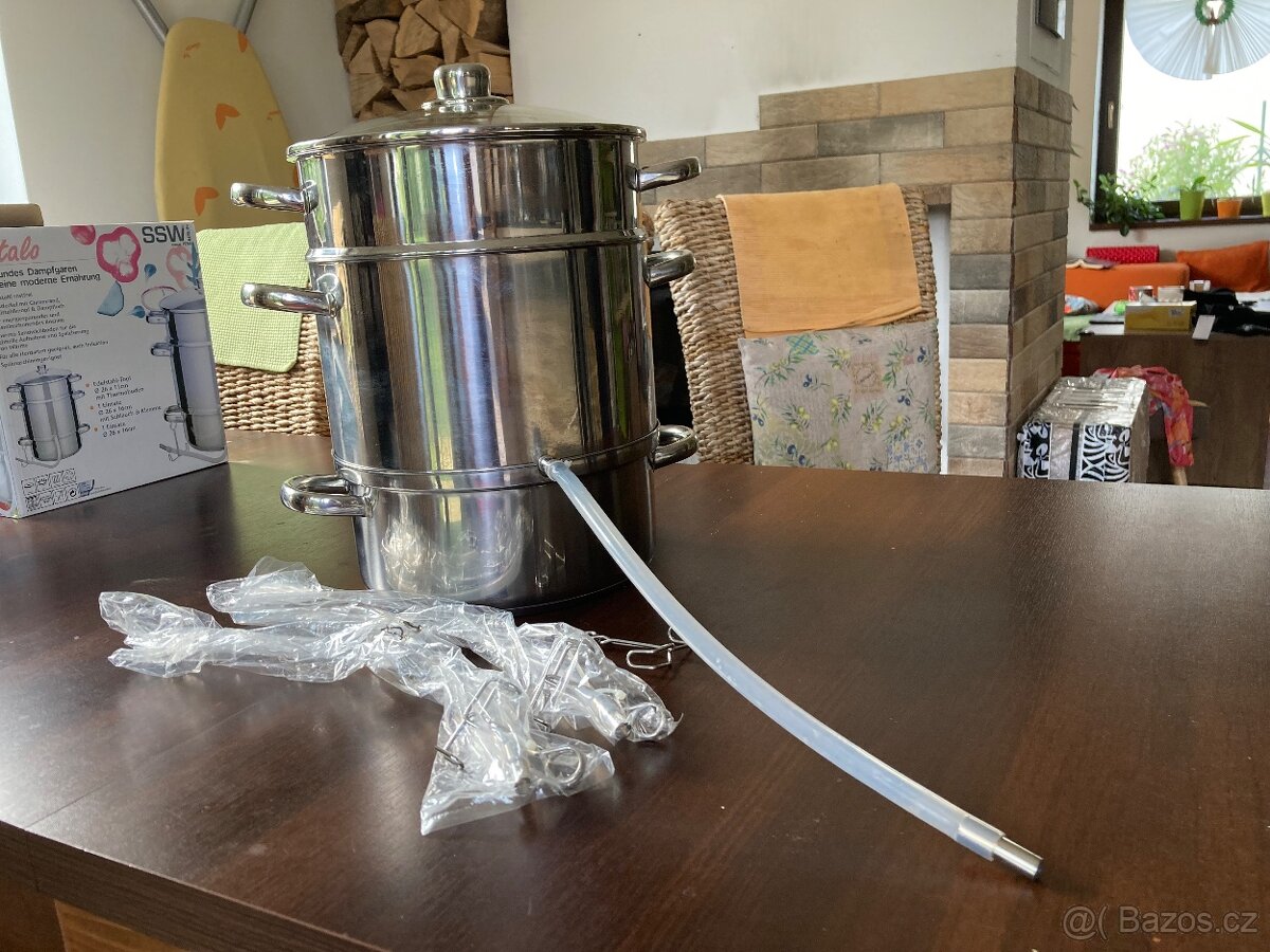 Parní odšťavňovač z nerezu na indukci - 3