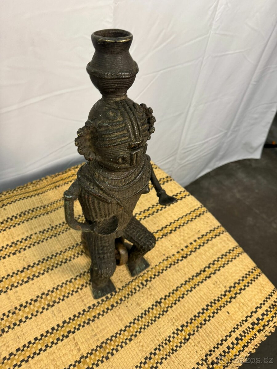 Africká rituální bronz soška (603049) - 3