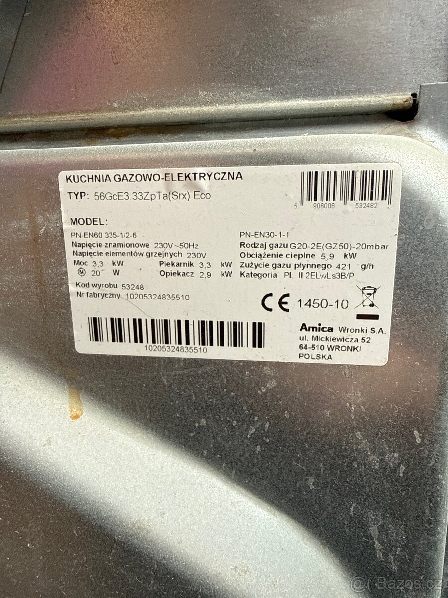 Elektroplynový sporák - 3