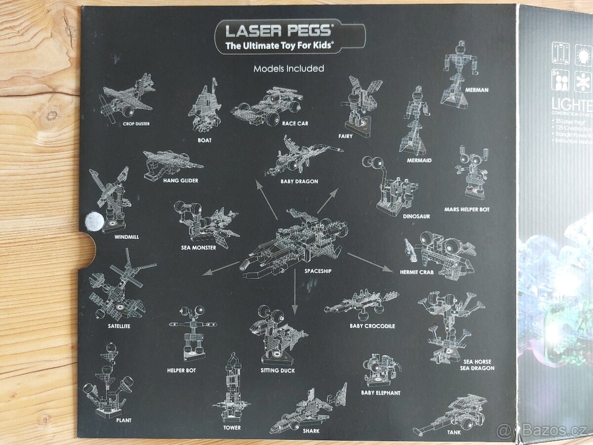 Laser pegs - svítící stavebnice - 3