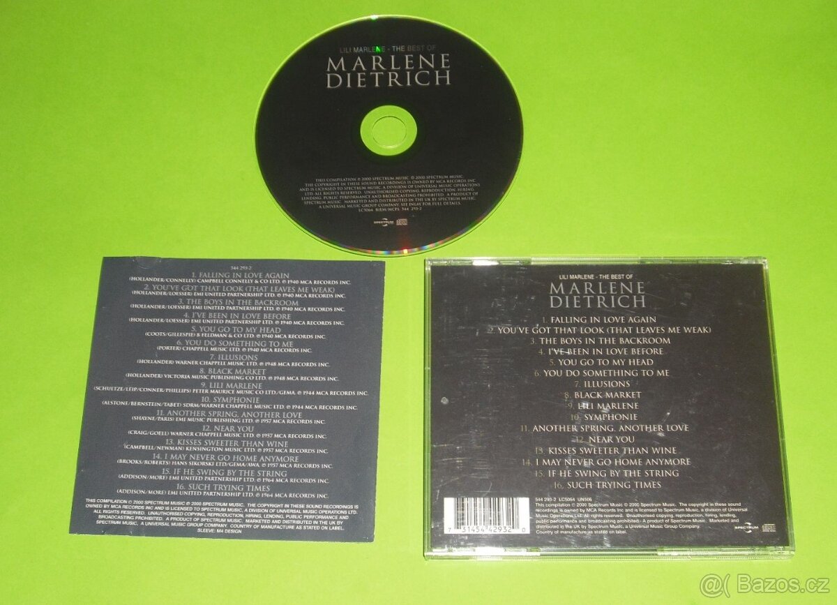 CD - Marlene Dietrich - The best of - Lili Marlene - 3