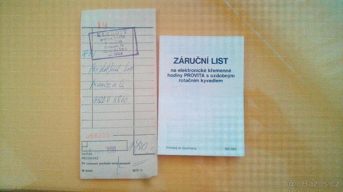 Retro pokojové hodiny zn. Provita - 3